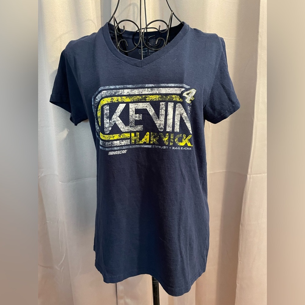 Woman's NASCAR Kevin Harvick Vintage Style Graphic Tshirt Size Medium